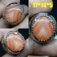 Agate Ring Agate Ring With 21st Antique Motif