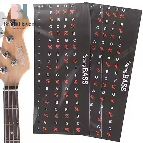 1PC Beginner Musical Scale Frets Note Decal Guitar Scales Stickers Fretboard Sticker Guitar Note Sti