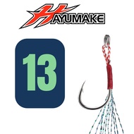 Micro Assist Single Hook HAYUMAKE  - Untuk Micro jigging - Light Jigging - Cast Jigging - Shore Jigg