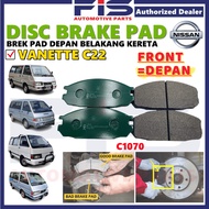 FIS Disc Brake Pad Front Nissan Van Vanette C22 Brek Pad Depan Kereta C1070