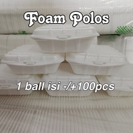 Sterofoam Polos Merk TKS Styrofom Polos Tanpa Sekat / Styrofoam Polos / Box Nasi