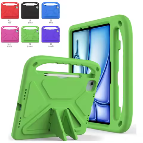 Kids Case for Apple iPad Pro 13 11 2024 12.9 6th 5nd 4nd 3nd Handheld EVA Foam Cover for iPad 10.2 A