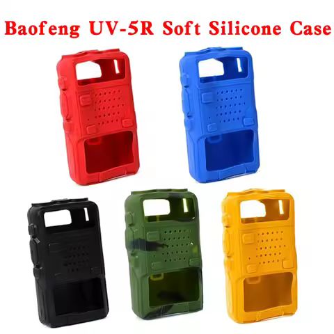 Silicone Rubber Cover bumper BAOFENG UV-5R Case For Two Way Radio F8+ UV 5R UV-5RE DM-5R Walkie Talk