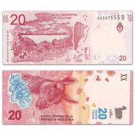 [Leopard Number 555] America-Argentina 20 Peso Banknotes 2017 P-361 Banknotes20260616