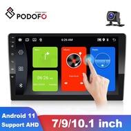 Podofo Android 11 2 Din Stereo Receiver Car Radio GPS Bluetooth Autoradio Car Multimedia Player for VW/Volkswagen/Nissan