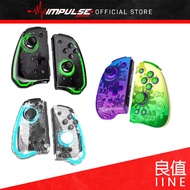 iiNE 良值 NSW Nintendo Switch Elite Plus Joy-Con Controller - Transparent / Clear Black / Splatoon  [L