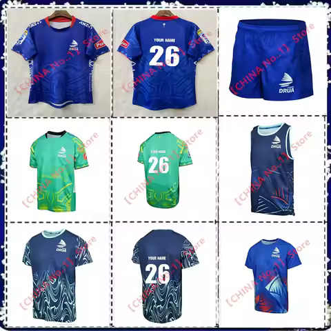 2026 FIJIAN DRUA HOME RUGBY JERSEY Kids Vest Women's MEN'S SHIRT SINGLET SHORTS Size:S-7XL