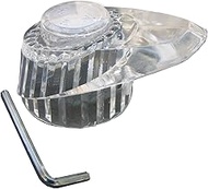 LASCO HC-171A Valley Style, Single Control, Clear Lucite Replacement Shower Valve Handle, 1.6L x 2.0