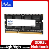 Netac Memoria Ram DDR3 Notebook 1600Mhz 8gb 4gb So-dimm Memory DDR3L 8GB use for laptop servidor Motherboard Processor 204pin