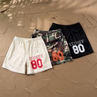 全新Stussy 夏日運動系列 網眼布印花五分褲運動速幹短褲 男女同款寬鬆版型男女同款運動網布面料  stussy shorts Stussy 短褲