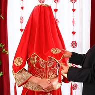 Wedding Red veil Wedding embroidery Wedding Red veil Bridal Red veil Chinese Wedding Wedding Supplie