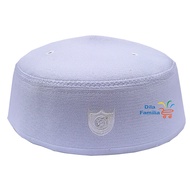 White Hajj Cap Logo Capal Plain Thick Exclusive Muslim Adult Boys School Prayer Songkok Tahfiz Hat S
