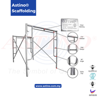 ASTINO SCAFFOLDING 1700mm(2.3mm)(1FULL/SET)(MAIN FRAME x 2 + CROSS BRACE x2 + JOINT PIN x4)CIDB APPR