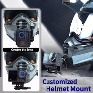 For SHOEI AGV ARAI HJC KLIM X-lite Premium Customized Motorcycle Helmet Aluminium Chin Mount for GoPro 12 insta360 DJI Yi Camera