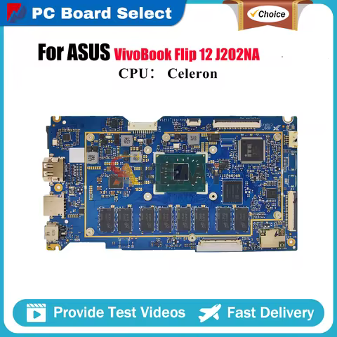 TP202NA Laptop Motherboard For ASUS VivoBook Flip 12 TP202NA Flip TP202NAS VivoBook J202NA TP202N Ma