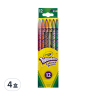 Crayola 繪兒樂 旋轉彩色鉛筆  12色  4盒