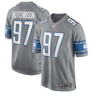 NFL Detroit Lions Football Uniform No. 97 Aidan Hutchinson Jersey Men
