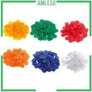 [Amleso] 100 Pcs 0.9inch Bingo Game Chips Casino Board Games Tokens Count Toy Toys
