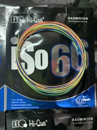 Senar Badminton NEW HIQUA ISO 66 RAINBOW WARNA WARNI ORIGINAL