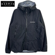 Montbell 1128729 黑色雨衣健行外套/登山派克大衣 L 碼 [二手]