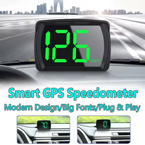 Automobile Hud Head Display Speedometer Smart Gps 2.8-Inch Large Font Digital Speed Gauge Automotive