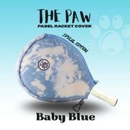 The Paw Baby Blue Denim Head Padel Cover with Thermal lining | Padel Racket Bag | Padel Racket Bag |