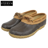 二手 Sorel 男士ブラウン莫卡辛帆船鞋，尺寸 25cm。