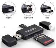OTHER - USB Type-C 讀卡器 高速USB集線器 TF/SD 相機過相 手提電話備份 OTG MicroUSB 存儲卡適配器 存儲卡讀寫器 usb手指 micro sd card必備神器