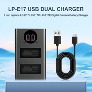 LP-E17 USB Dual Charge ( LC-E17 Charger) For Canon LP-E17 LP-E17C Battery, For Canon EOS M3 M5 M6 Ma