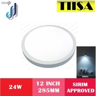 TIISA ITALY LED 12 INCH SURFACE DOWNLIGHT 24W ROUND DAYLIGHT 6500K/3000K