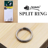 LIONS SPLIT RING FISHING Memancing Split Ring Connectors Lure Split Ring Stainless Steel