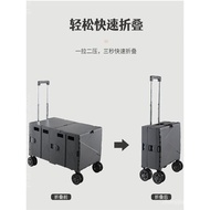 （）Outdoor Camper Trolley Stall Luggage Trolley Folding Camp Car Camping Car Cart Lever Car ShoppingO