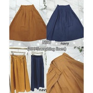 K Fashion Select L 2 color Linen Skirts