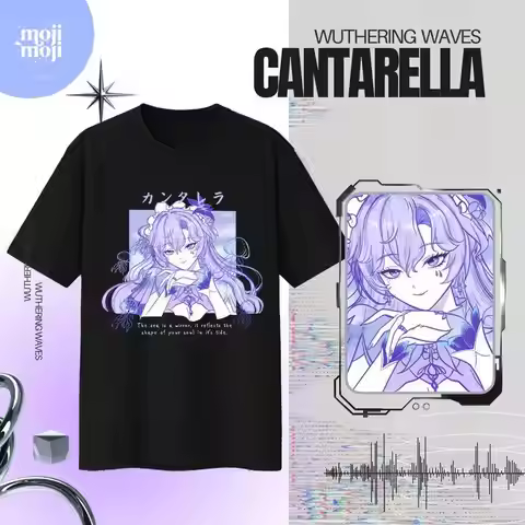 Cantarella Shirt Wuthering Waves Cantarella Wuwa Tshirt Wuthering Waves Clothing Fan Merch Kuro Game