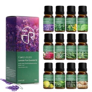 Essential Oils for Diffusers Lavender Eucalyptus Tea Tree Peppermint Rosemary Mint Bergamot Lemon Ro