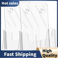 Brochure Holder 8.5 X 11 Brochure Display Stand Acrylic Brochure Holders Clear Flyer Holder Display Stand, 2 Packs Durable Easy to Use