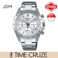 [Time Cruze] Seiko JDM SBTR009 Spirit Chronograph Silver Dial Quartz Men Watch