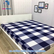 Ga Giường kích thước 1m6x2m dành cho nệm cao 10cm. hoạ tiết caro thanh lịch