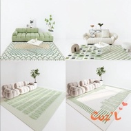 Green Carpet Living Room Sofa Tea Table Blanket Simple Bedroom Full of Bed Side Blanket Large Area H
