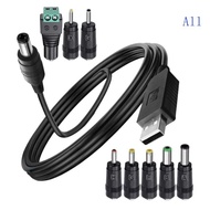 All USB to DC9V 12V Power Cable with DC6 5X4 4Mm DC6 3X3 0Mm Tip Plugs and Play for Router Modem Cam