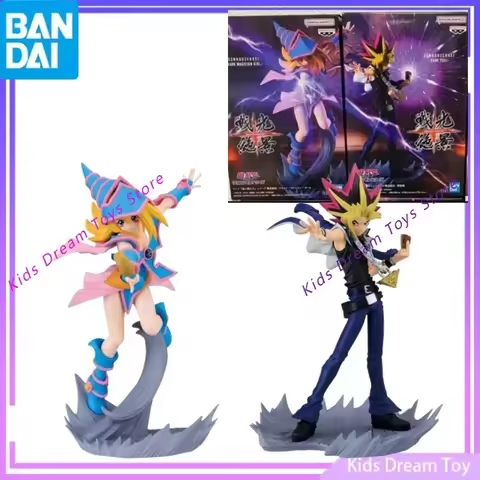 Bandai in Stock Original BANPRESTO Yu-Gi-Oh! Black Magician Girl&Darkness Yugi Anime Action Figures