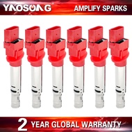 Ignition coil pack for Audi Q7 TT 8N9 8J9 A3 8PA EOS Golf Passat Phaeton Touareg 7LA 7P5 Porsche Cay