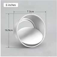 Aluminium Deep Round Cake Tin Mould Non Loose Base 4/6/8 Inch Round Cake Mould Loyang DIY Dessert To