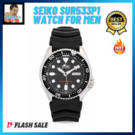 Seiko Divers SKX007 Black Dial Rubber Strap Automatic Watch