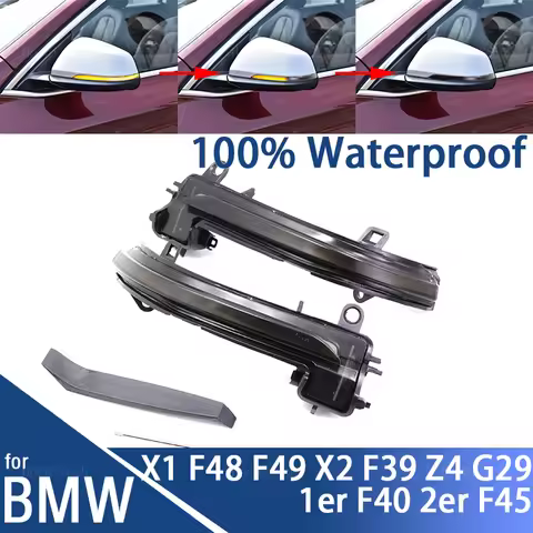 Dynamic Turn Signal Blinker Side Mirror Indicator Light Lamp for BMW X1 F48 F49 X2 F39 1er F40 2er F