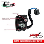 ✉♝♚Domino Handle Switch For Honda Click with Pssing Light Hazard PLug and play