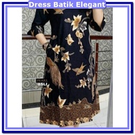 Batik Clothes For Women Modern Office Elegant Dreas Drez Baj Dress Korean Style Import Premium Dres Tunic Knee-Length Bj Modern Women's Clothing Premium Dris Thunik Minidress Batik Sogan Solo Tunic Women's Clothing Korean Style Party Batik Dress - Batik D