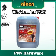 10L Alcon Jex Oil TCW3 (50:1) 2-Cycle X-tra Marine Lubricants Premium Minyak 2T Silver Standard QS5000 💥READY STOCK💥