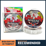 Senar Fluoro Carbon BLESS INVISLINE Panjang 100M - Tali Pancing siluman putih clear fast Sinking