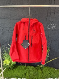 Arcteryx始祖鳥 Alpha系列 Sv 第7代 GORE-TEX Pro 刺繡Logo連帽拉鍊硬殼七代衝鋒衣風衣外套